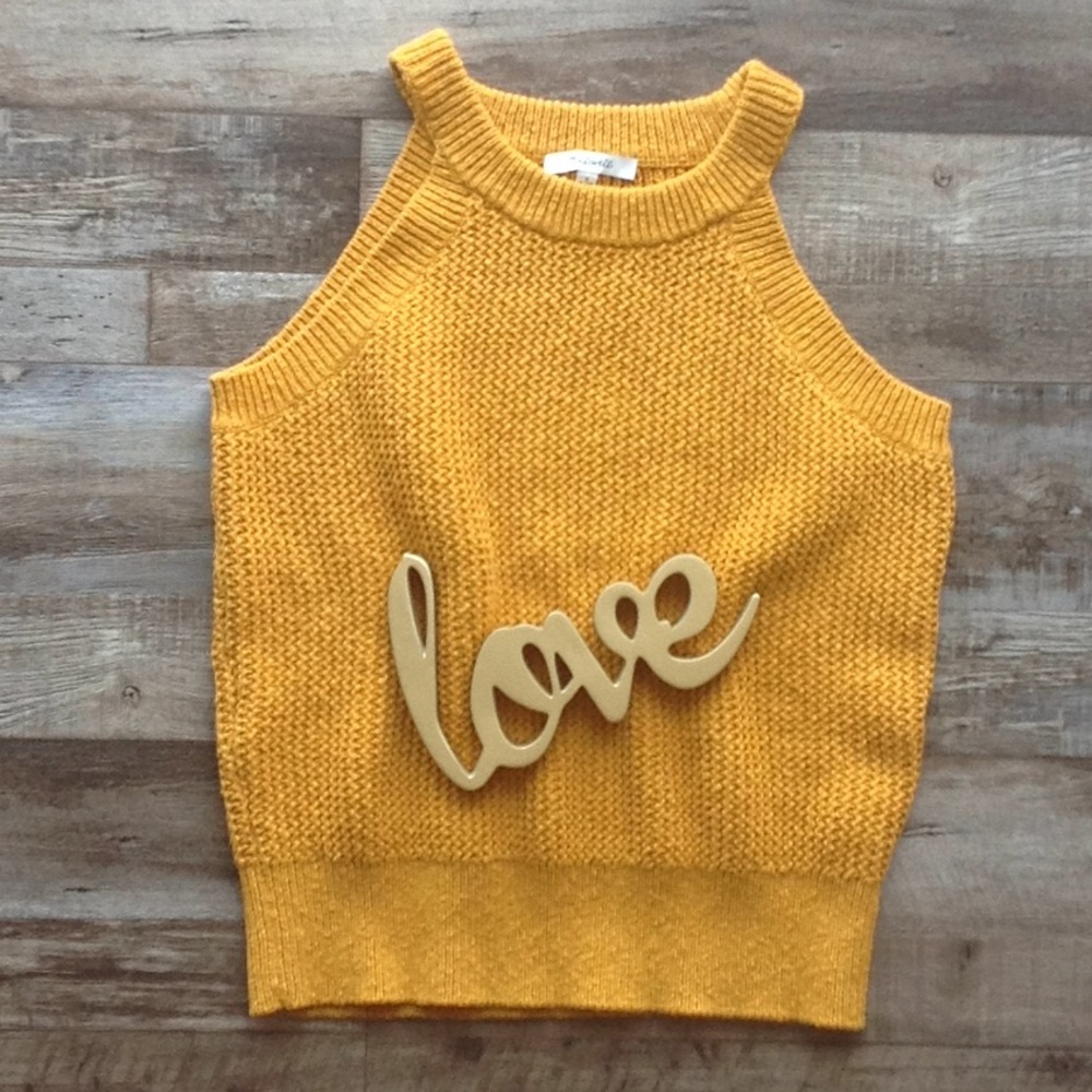 Madewell sweater tank 💛